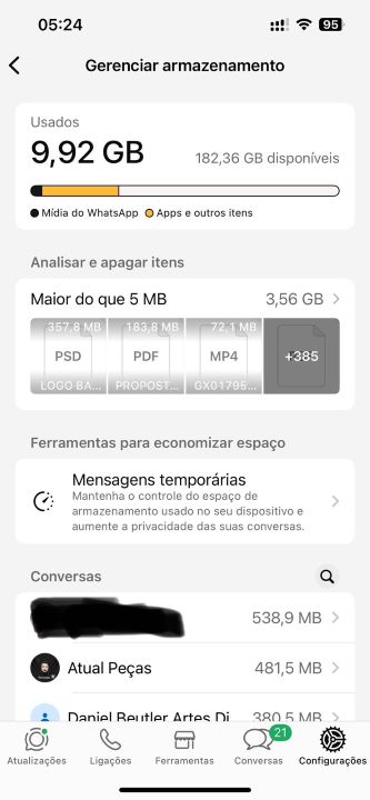 Aprenda a Liberar Espaço no WhatsApp